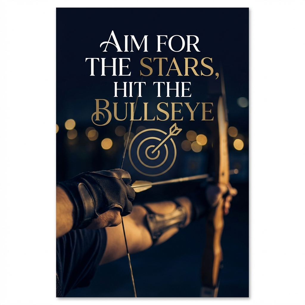Aim for the stars, hit the bullseye