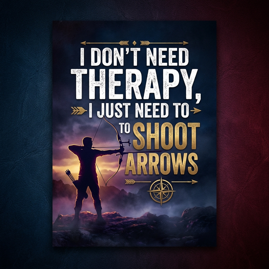 I don't need therapy, I just need to shoot arrows